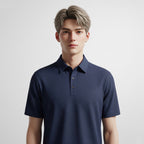 Honey Combe Beige Textured Polo T-Shirt